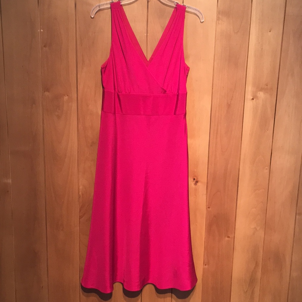 J.Crew cranberry silk dress
